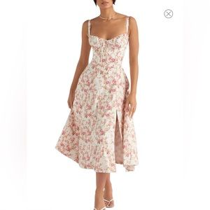 NWT House of CB Carmen Floral Bustier Dress XL $225 (TikTok fame!)